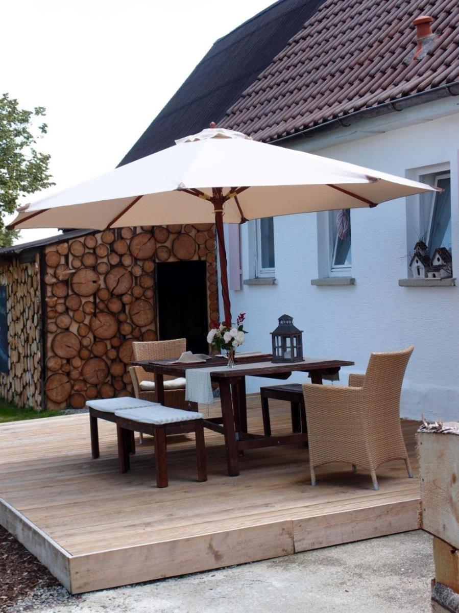 Ferienhaus S'Bunde Heisle Blaufelden Exterior foto